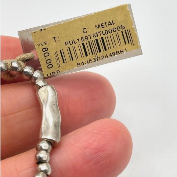 NWT UNO de 50 Bracelet Silver plated Suerte Beaded dangle elastic BOHO Charm S - Picture 12 of 14